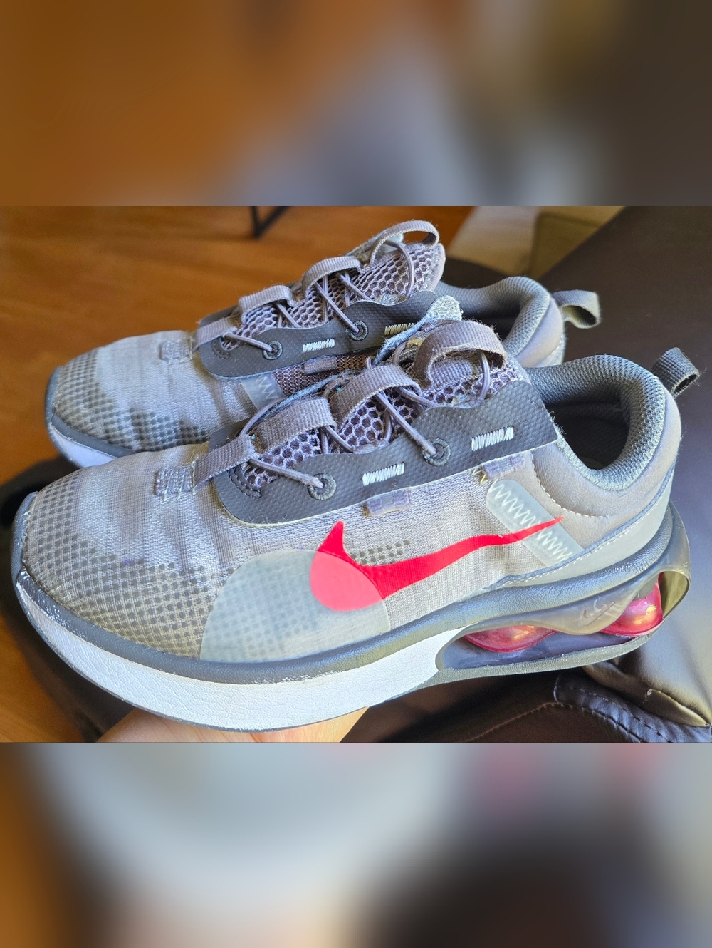 Sz 2.5Y  NIKE AIR MAX 2021 'Flaw Pewter Siren Red' Athletic Shoes